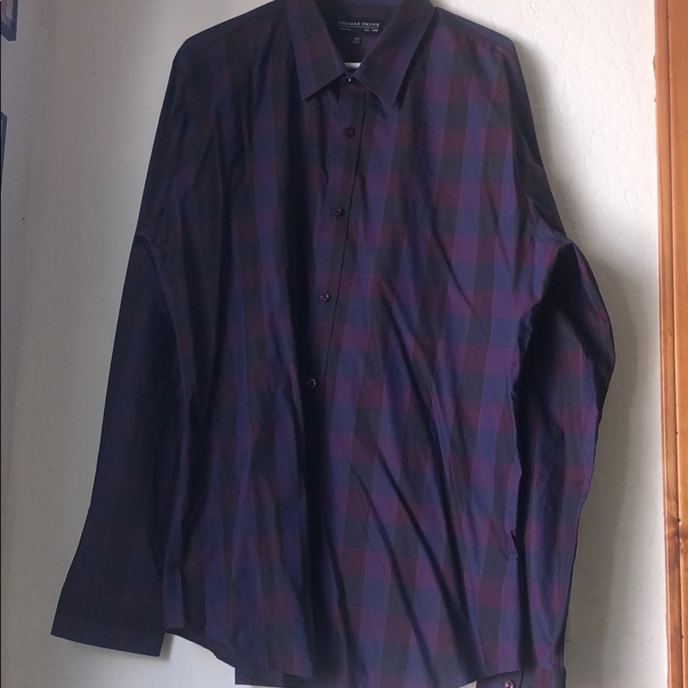 Thomas Payne 2XL purple button down